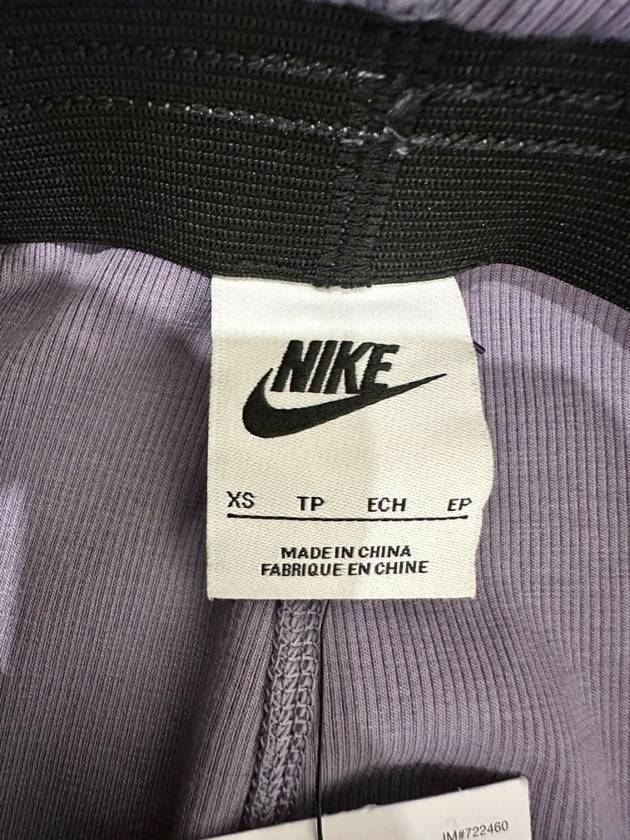 Tight fit mid rise leggings pants FQ2114 509 Lavender XS S Asian - NIKE - BALAAN 6