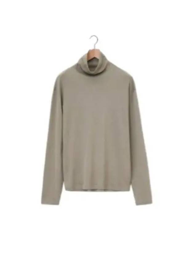 Cotton Long Sleeve Turtleneck Green - LEMAIRE - BALAAN 2