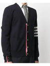 Milano Stitch 4 Bar Cardigan Navy - THOM BROWNE - BALAAN 4