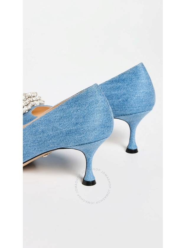 Mach & Mach Triple Heart 60 mm Denim Pumps, Brand Size 35 ( US Size 5 ) - MACH & MACH - BALAAN 3