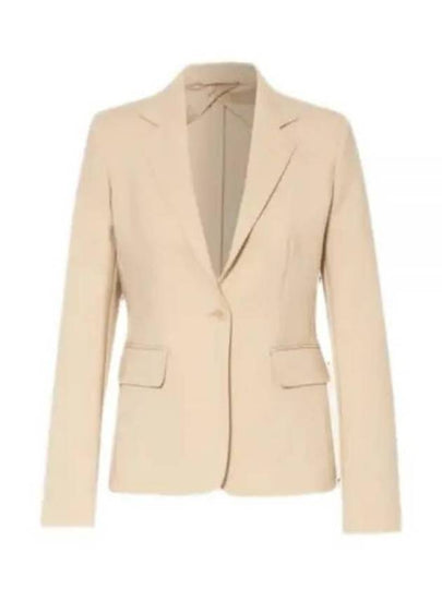 Alarico Flap Pocket Blazer Wool Jacket Beige - MAX MARA - BALAAN 2