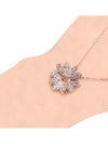 Eternal Flower Necklace Rose Gold - SWAROVSKI - BALAAN 4