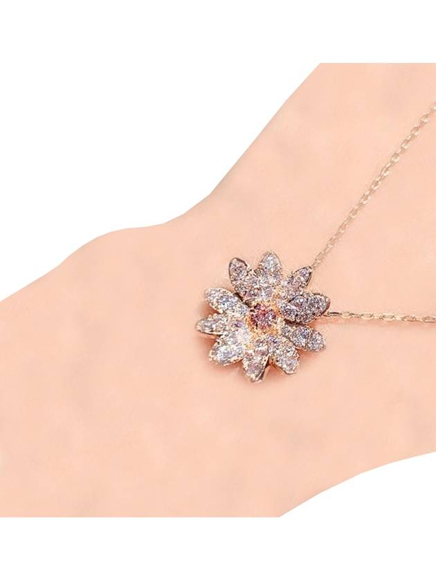 Eternal Flower Necklace Rose Gold - SWAROVSKI - BALAAN 4