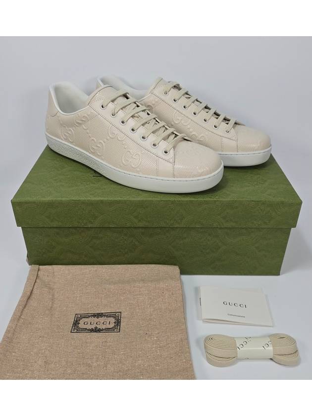 GG emboss logo ace sneakers 295 - GUCCI - BALAAN 1