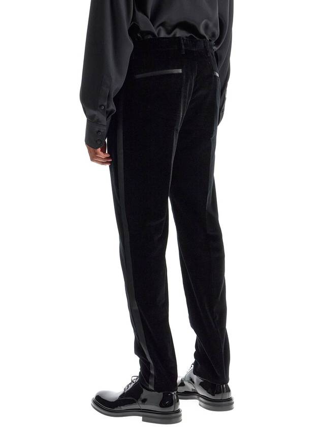 velvet tuxedo pants - DOLCE&GABBANA - BALAAN 3