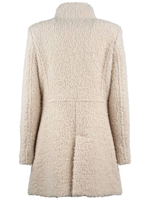 Fay Natural Virginia Coat In Wool Bouclé - FAY - BALAAN 2