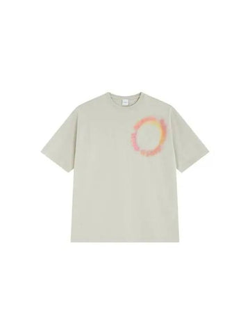 Circle embroidery logo crewneck t shirt light green 270576 - PAUL SMITH - BALAAN 1