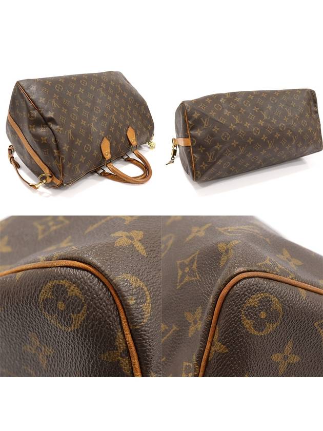 M40393 Monogram Canvas Speedy Bandouli re 40 2WAY - LOUIS VUITTON - BALAAN 4