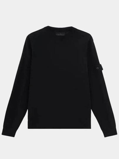 Compass Badge Knit Top Black - STONE ISLAND - BALAAN 2