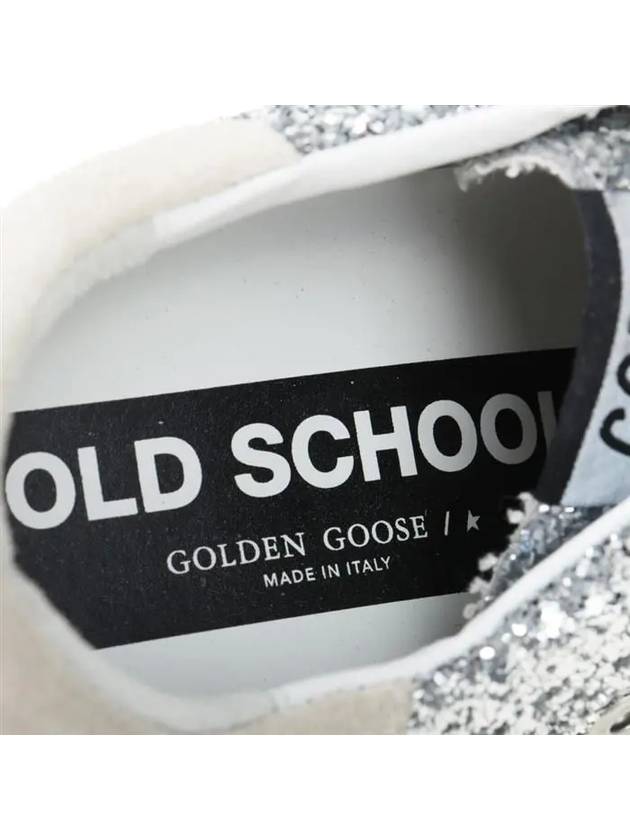 Old School Glitter Low Top Sneakers Silver - GOLDEN GOOSE - BALAAN 11