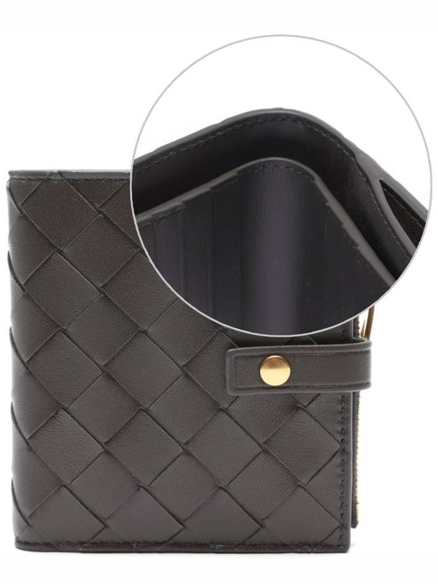 Intrecciato Zipper Half Wallet Grey - BOTTEGA VENETA - BALAAN 2