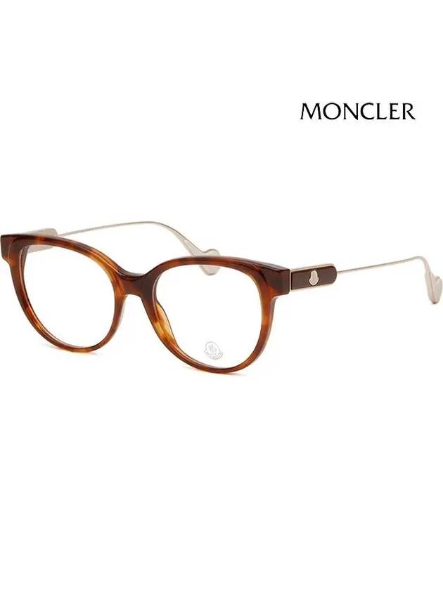 Eyewear Logo Eyeglasses Dark Havana - MONCLER - BALAAN 5