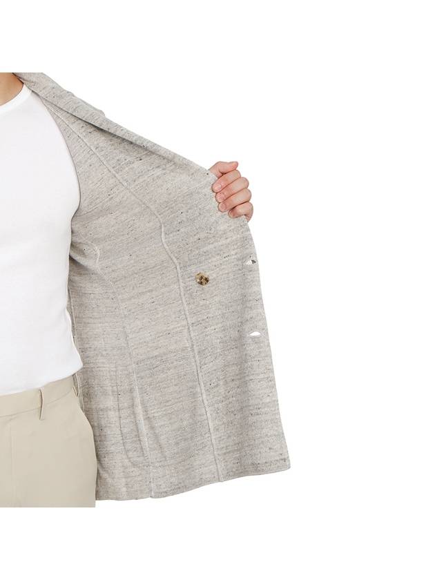 Men's Double Breasted Cardigan Gray - RVR LARDINI - BALAAN 11