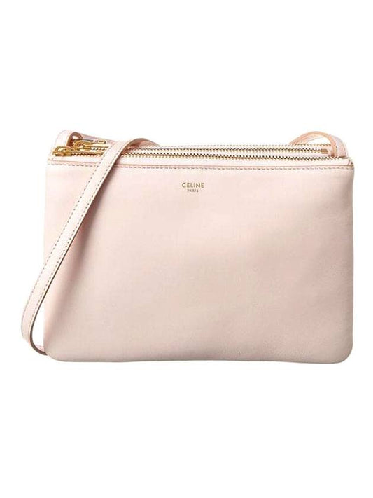 Women's Medium Logo Trio Shoulder Bag Pink - CELINE - BALAAN.