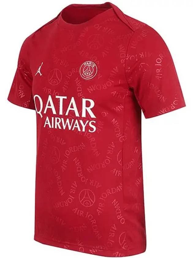 Paris Saint-Germain Academy Pro Fourth Jordan Dri-FIT Football Short Sleeve T-Shirt Red - NIKE - BALAAN 3