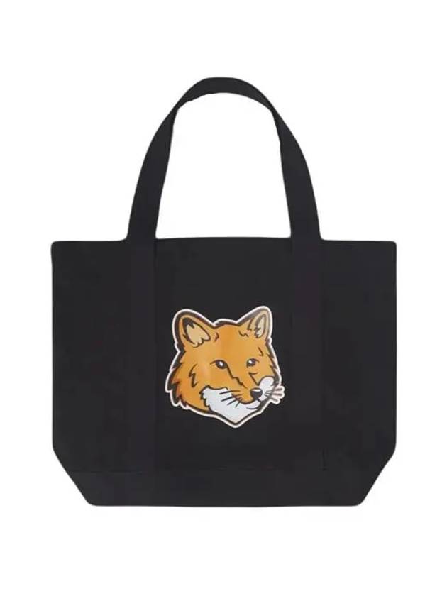 Fox Head Print Tote Bag Black - MAISON KITSUNE - BALAAN 2