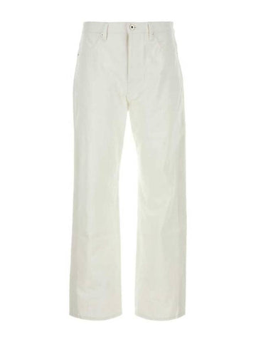 Straight Pants J23KA0102J46544 102 White - JIL SANDER - BALAAN 1