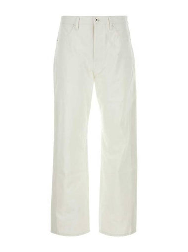 Straight Pants J23KA0102J46544 102 White - JIL SANDER - BALAAN 1