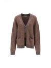 Wool Mohair Cardigan Brown - ACNE STUDIOS - BALAAN 2