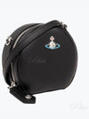 Small Leather Round Cross Bag Black - VIVIENNE WESTWOOD - BALAAN 2