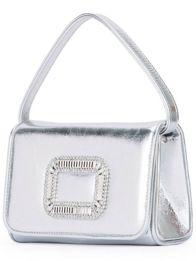 Pilgrim Micro Leather Tote Bag Silver - ROGER VIVIER - BALAAN 3