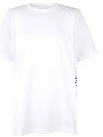 Back Logo Short Sleeve T-Shirt White - BURBERRY - BALAAN 2