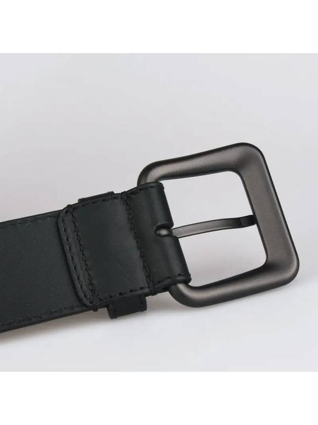 Intrecciato Leather Belt Black - BOTTEGA VENETA - BALAAN 3