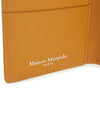 Stitched Bi-Fold Leather Card Wallet Mustard - MAISON MARGIELA - BALAAN 6