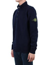 Wappen Patch Button Knit Top Navy - STONE ISLAND - BALAAN 5