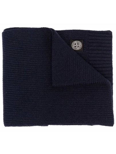 Kids Logo Patch Wool Muffler 7516N02A8 V0028 - STONE ISLAND - BALAAN 2