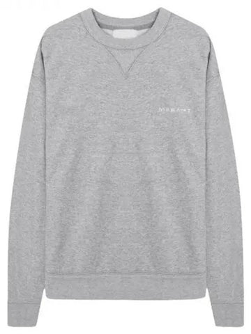 Mikis Embroidery Logo Sweatshirt Grey - ISABEL MARANT - BALAAN 1