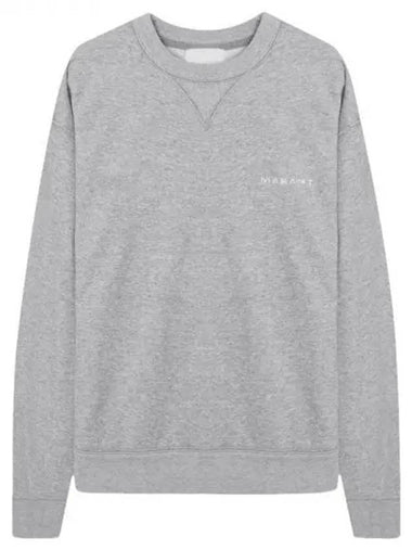 Mikis Embroidery Logo Sweatshirt Grey - ISABEL MARANT - BALAAN 1