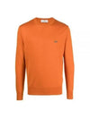 Embroided Logo Merino Wool Knit Top Orange - VIVIENNE WESTWOOD - BALAAN 2