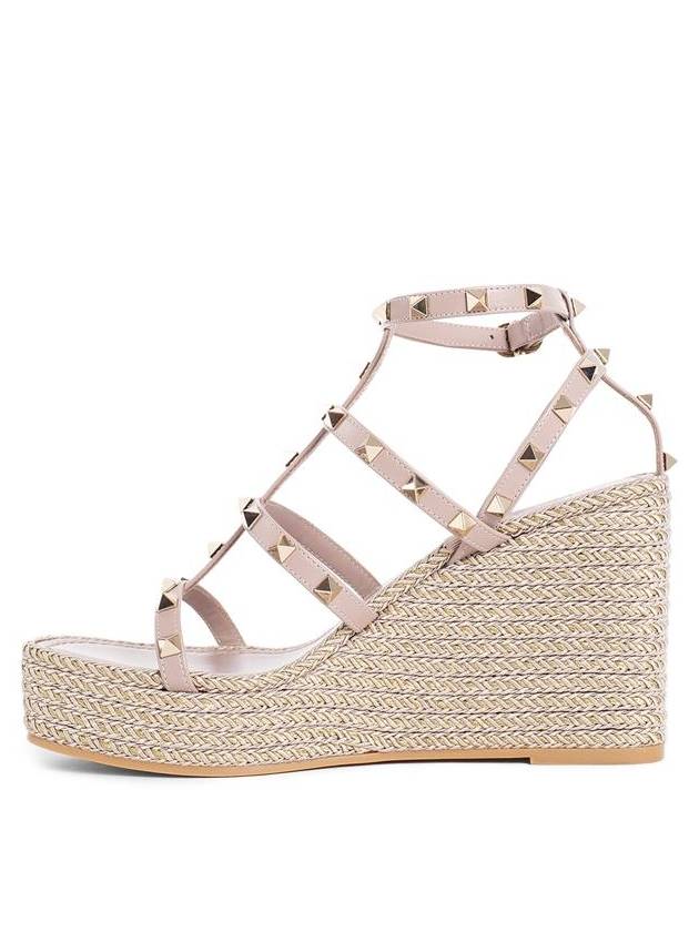 Rockstud wedge heel pink - VALENTINO - BALAAN 3