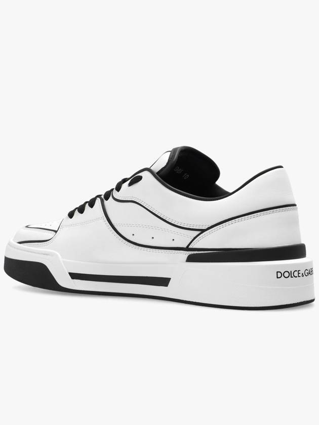 New Rome DG Logo Calfskin Low Top Sneakers White - DOLCE&GABBANA - BALAAN 6