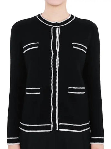 women's crew neck cardigan black ESTATE 2393460133 650 011 - MAX MARA - BALAAN 1