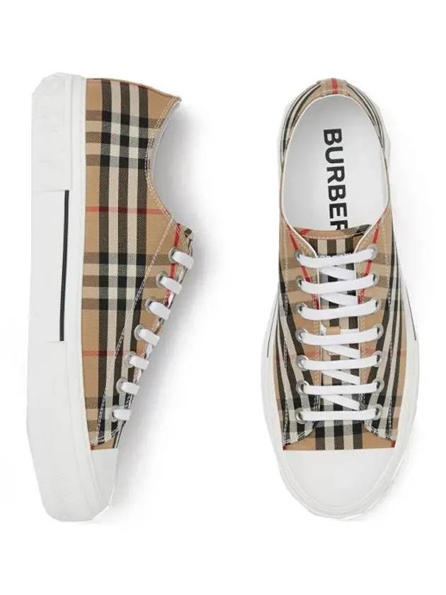 Vintage Check Cotton Sneakers Archive Beige - BURBERRY - BALAAN 5