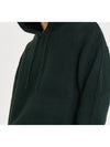 Overfit hooded knit DEEP GREEN - BLACKBROWN - BALAAN 3