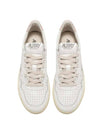 Men's Medalist Leather Low Top Sneakers White - AUTRY - BALAAN 4