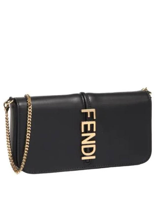 Graphi Leather Women s Crossbody Bag - FENDI - BALAAN 1