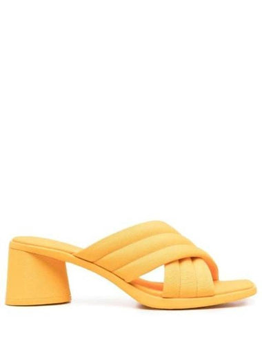 Kiara Textile Sandal Heels Yellow - CAMPER - BALAAN 1