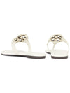 Miller Soft Leather Flip Flops White - TORY BURCH - BALAAN 7