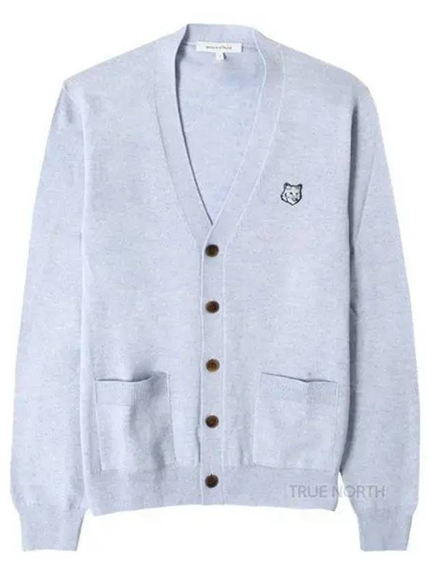 Bold Fox Head Patch Regular Cardigan Black - MAISON KITSUNE - BALAAN 2