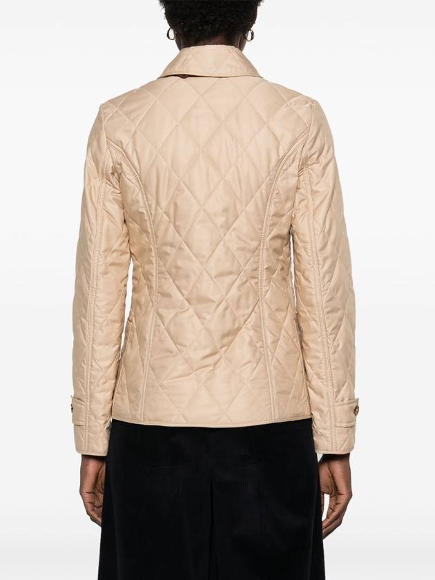 diamond quilted button jacket beige - BURBERRY - BALAAN 5