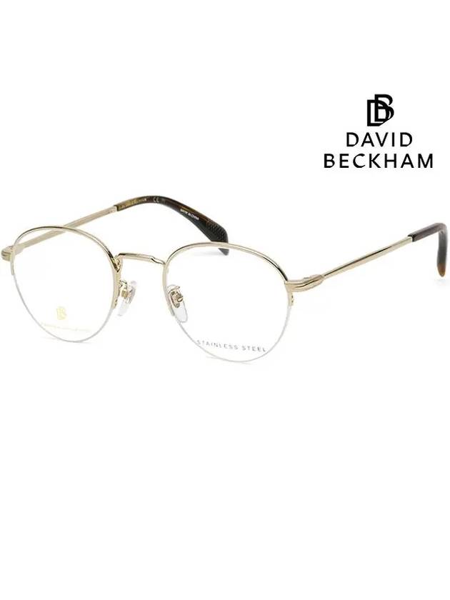 Glasses frame DB1047 J5G gold semirimless - DAVID BECKHAM - BALAAN 4