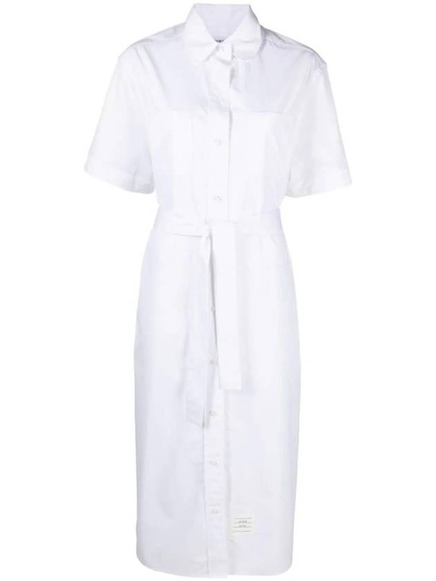 Midi shirt dress FDSE50A03113 - THOM BROWNE - BALAAN 1