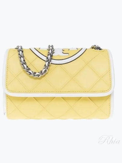 Fleming Shoulder Bag Lemon - TORY BURCH - BALAAN 2