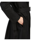 Logo Buckle Wool Single Coat Black - DIOR - BALAAN 11