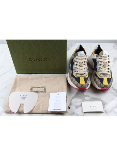 Rhyton GG Logo Supreme Chunky Sole Sneakers 7 - GUCCI - BALAAN 2