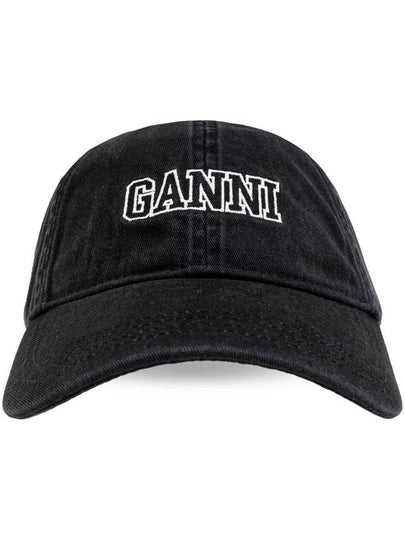 Logo Ball Cap Black - GANNI - BALAAN 2